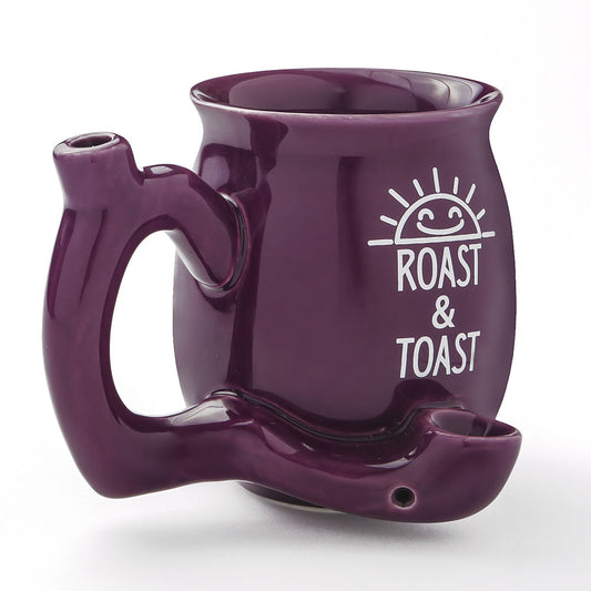 Roast & Toast Ceramic Coffee Mug & Pipe w/ Gift Box - Plum Roast & Toast [CM-C-FC-29]