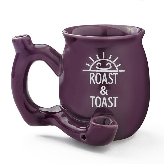 Roast & Toast Ceramic Coffee Mug & Pipe w/ Gift Box - Plum Roast & Toast [CM-C-FC-29]