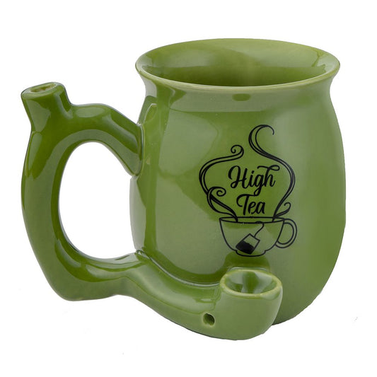 Roast & Toast Ceramic Coffee Mug & Pipe w/ Gift Box - Green High Tea [CM-C-FC-30]