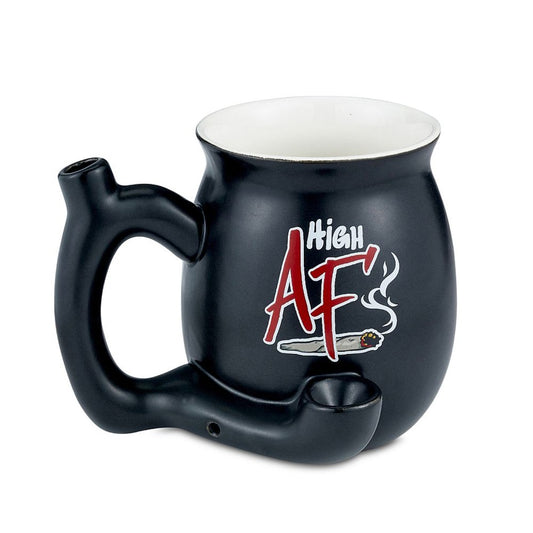 Roast & Toast Ceramic Coffee Mug & Pipe w/ Gift Box - High AF [CM-C-FC-36]