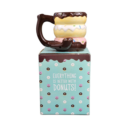 Roast & Toast Ceramic Coffee Mug & Pipe w/ Gift Box - Donut [CM-C-FC-47]