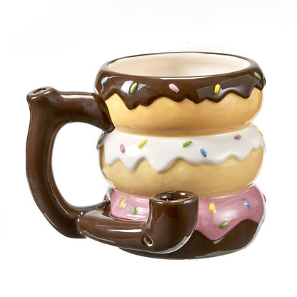 Roast & Toast Ceramic Coffee Mug & Pipe w/ Gift Box - Donut [CM-C-FC-47]