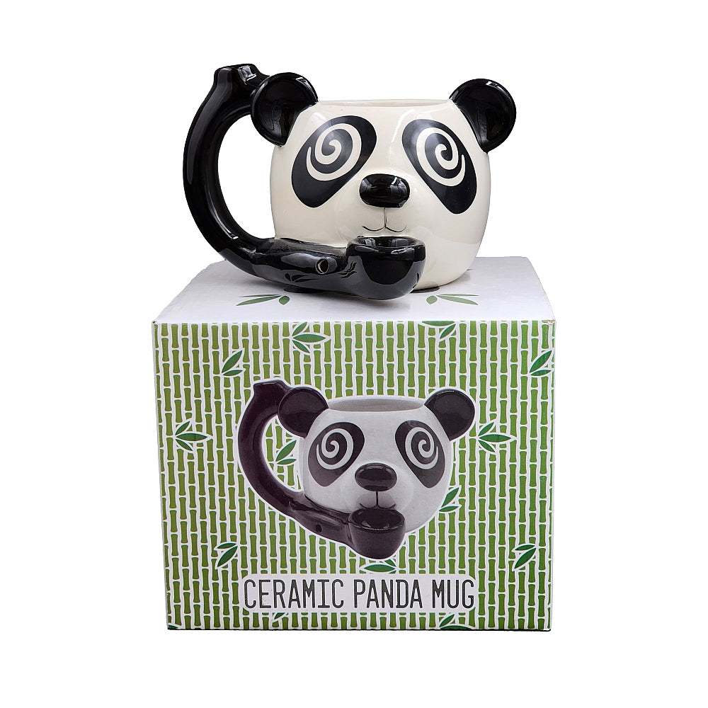 Roast & Toast Ceramic Coffee Mug & Pipe w/ Gift Box - Panda [CM-C-FC-5]