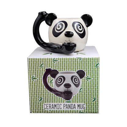 Roast & Toast Ceramic Coffee Mug & Pipe w/ Gift Box - Panda [CM-C-FC-5]