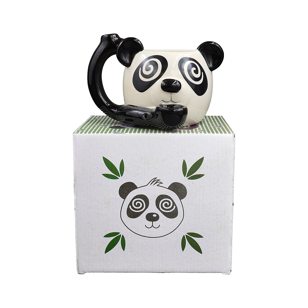Roast & Toast Ceramic Coffee Mug & Pipe w/ Gift Box - Panda [CM-C-FC-5]