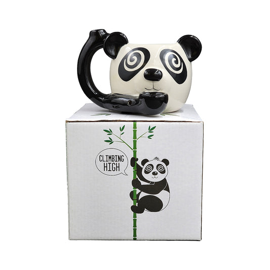 Roast & Toast Ceramic Coffee Mug & Pipe w/ Gift Box - Panda [CM-C-FC-5]