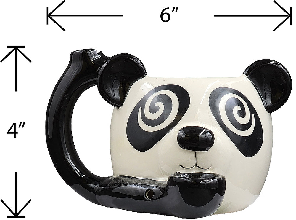 Roast & Toast Ceramic Coffee Mug & Pipe w/ Gift Box - Panda [CM-C-FC-5]