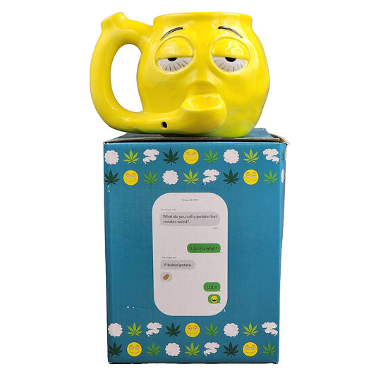 Roast & Toast Ceramic Coffee Mug & Pipe w/ Gift Box - Emoji [CM-C-FC-56]