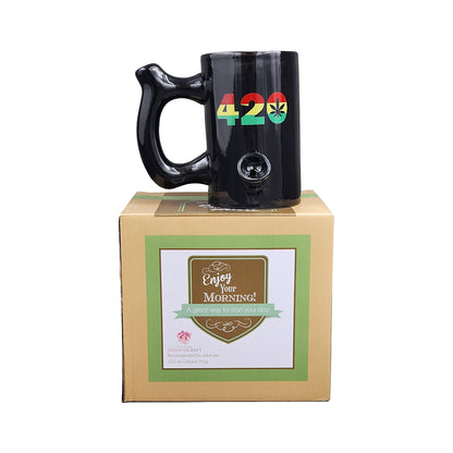 Roast & Toast Ceramic Coffee Mug & Pipe w/ Gift Box - Large 420 [CM-C-FC-9]