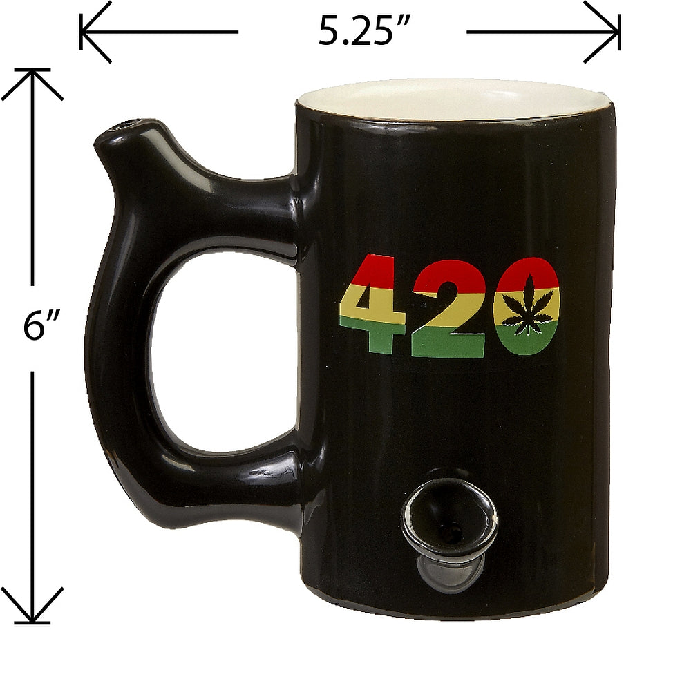 Roast & Toast Ceramic Coffee Mug & Pipe w/ Gift Box - Large 420 [CM-C-FC-9]