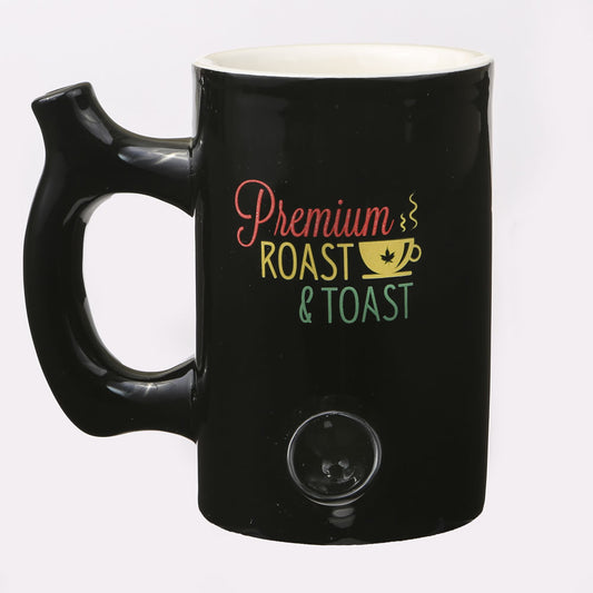 Roast & Toast Ceramic Coffee Mug & Pipe w/ Gift Box - Large Rasta Premium Roast [CM-C-FC-16]