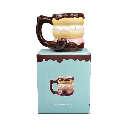 Roast & Toast Ceramic Coffee Mug & Pipe w/ Gift Box - Donut [CM-C-FC-47]