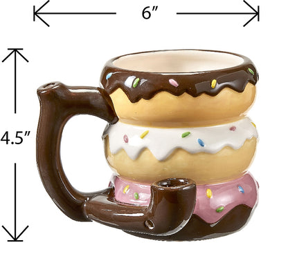 Roast & Toast Ceramic Coffee Mug & Pipe w/ Gift Box - Donut [CM-C-FC-47]
