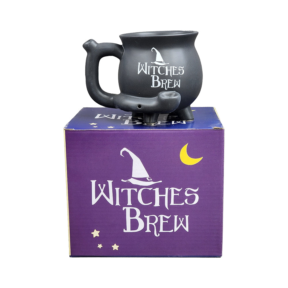 Roast & Toast Ceramic Coffee Mug & Pipe w/ Gift Box - Witches Brew Cauldron [CM-C-FC-53]