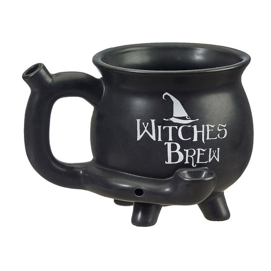 Roast & Toast Ceramic Coffee Mug & Pipe w/ Gift Box - Witches Brew Cauldron [CM-C-FC-53]