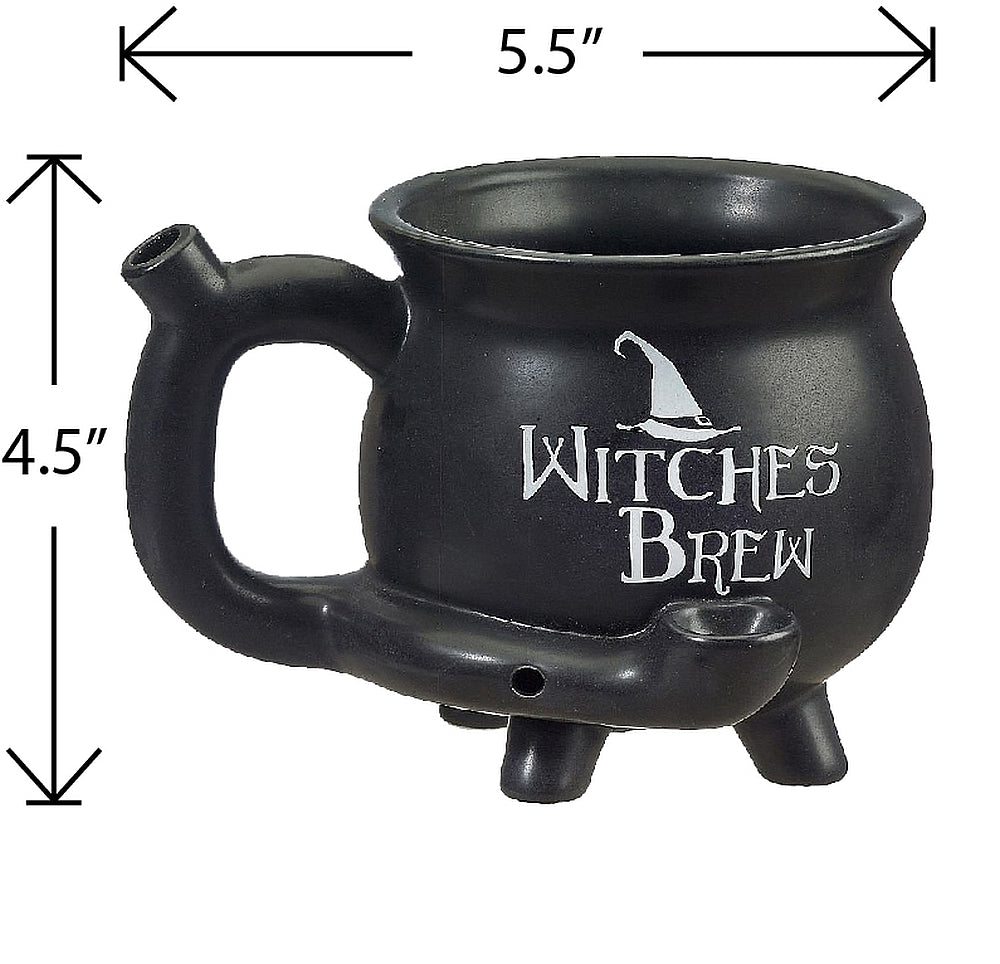 Roast & Toast Ceramic Coffee Mug & Pipe w/ Gift Box - Witches Brew Cauldron [CM-C-FC-53]