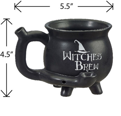 Roast & Toast Ceramic Coffee Mug & Pipe w/ Gift Box - Witches Brew Cauldron [CM-C-FC-53]