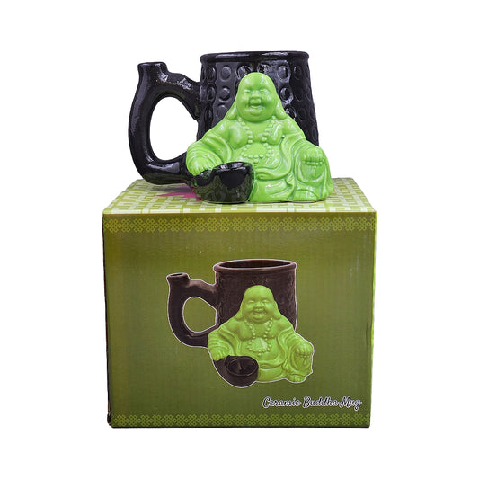 Roast & Toast Ceramic Coffee Mug & Pipe w/ Gift Box - Buddha [CM-C-FC-54]