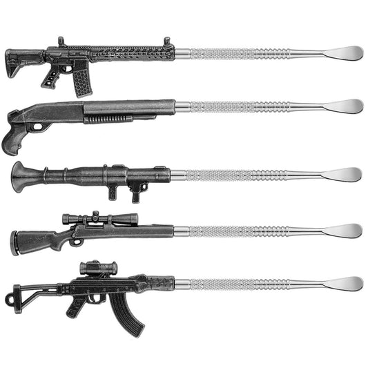 6" Metal Gun Dab Tools- Individually Packaged - Now 5 Styles [DAB-M-14]