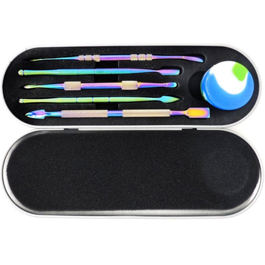 7-Piece Steel Rainbow Dab Tool Set [DAB-M-18A]