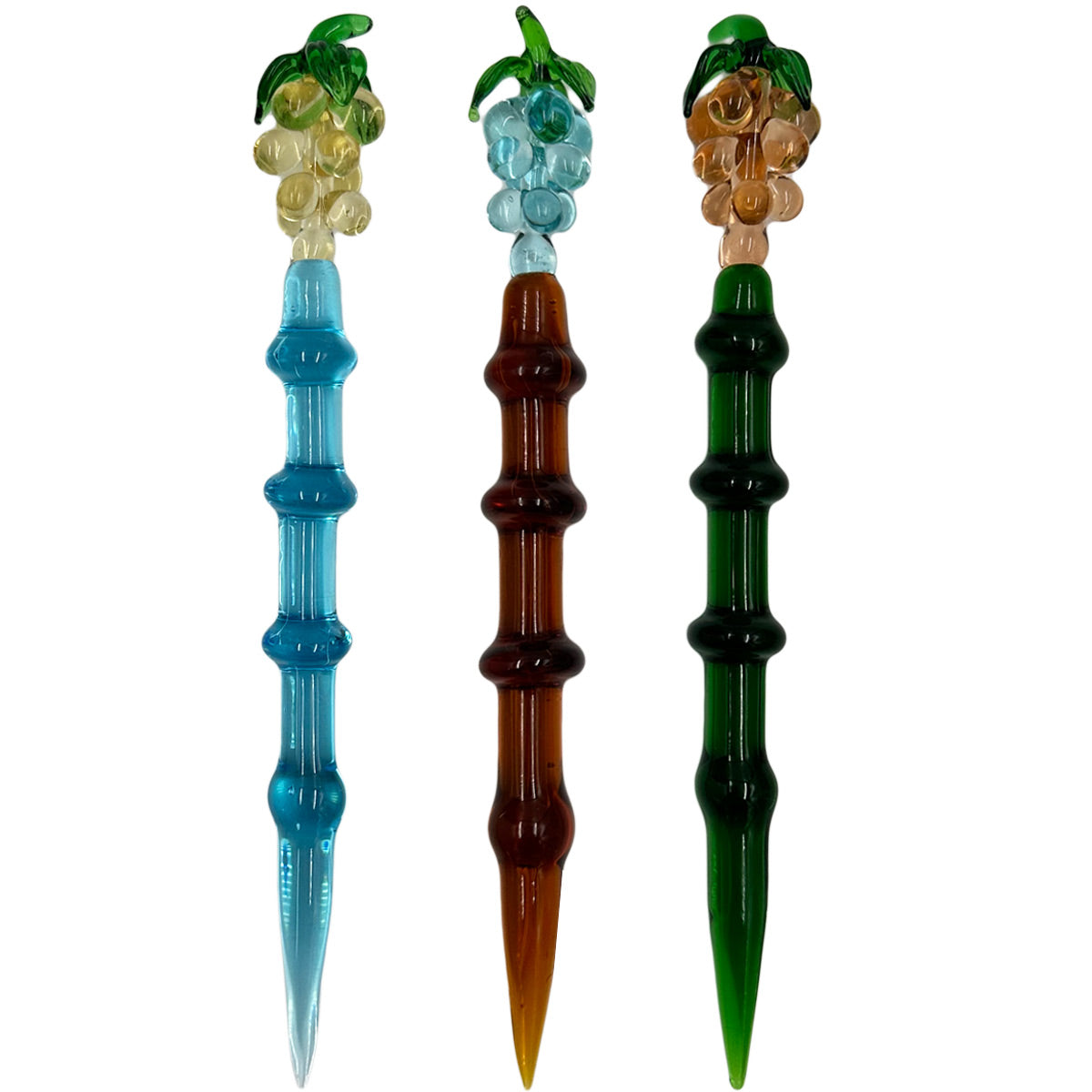 5.5" Glass Grape Dab Tool - Assorted Colors [DAB-G-34]