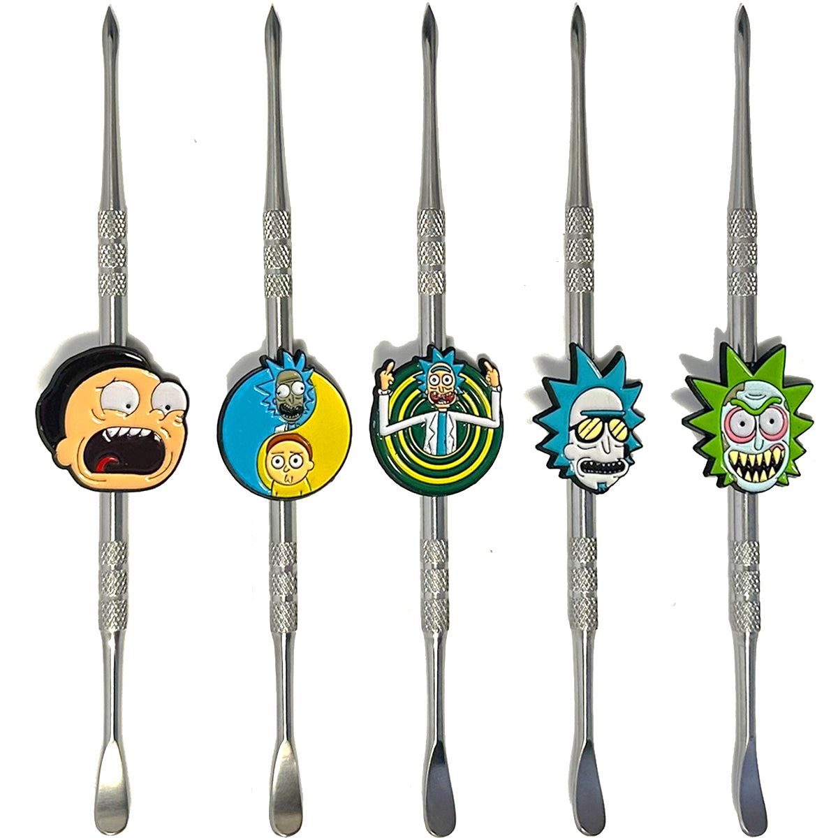 6" Full Size Metal Crazy Guys Dab Tools - New Designs! [DAB-M-5D]