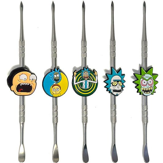 6" Full Size Metal Crazy Guys Dab Tools - New Designs! [DAB-M-5D]