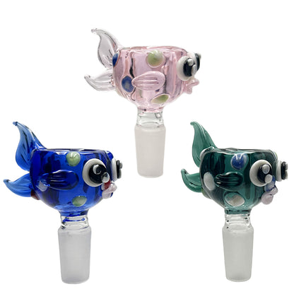14mm Glass Kissy Fish Bowl - Assorted Colors [GB-18]
