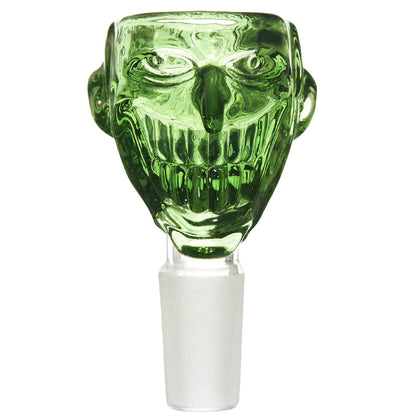 14mm Glass Grinning Villain Bowl - Assorted Colors [GB-19]
