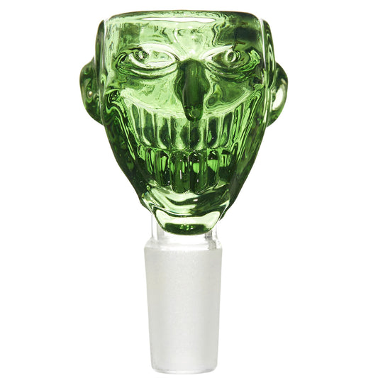 14mm Glass Grinning Villain Bowl - Assorted Colors [GB-19]
