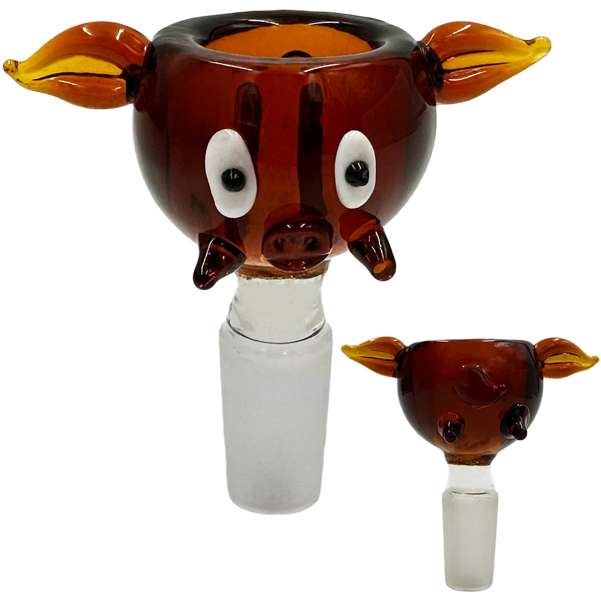 14mm Glass Pig Bowl - Assorted Colors [GB-20]