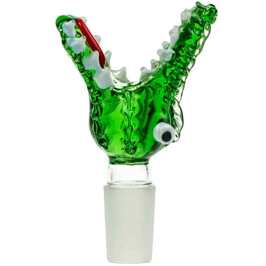 14mm Glass Gator Bowl - Assorted Colors [GB-23]