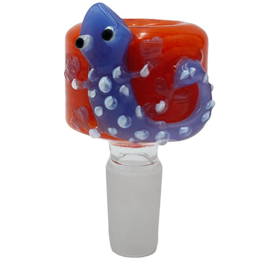 14mm Glass Lizard Bowl - Assorted Colors [GB-27]