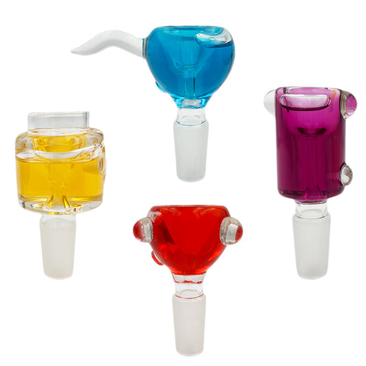 14mm Glass Freezable Glycerin Bowls - Assorted Styles & Colors [GB-33]