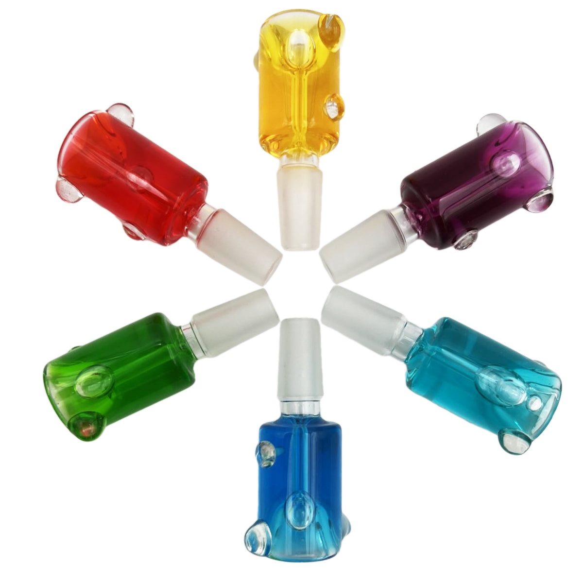 14mm Glass Freezable Glycerin Bowls - Assorted Styles & Colors [GB-33]