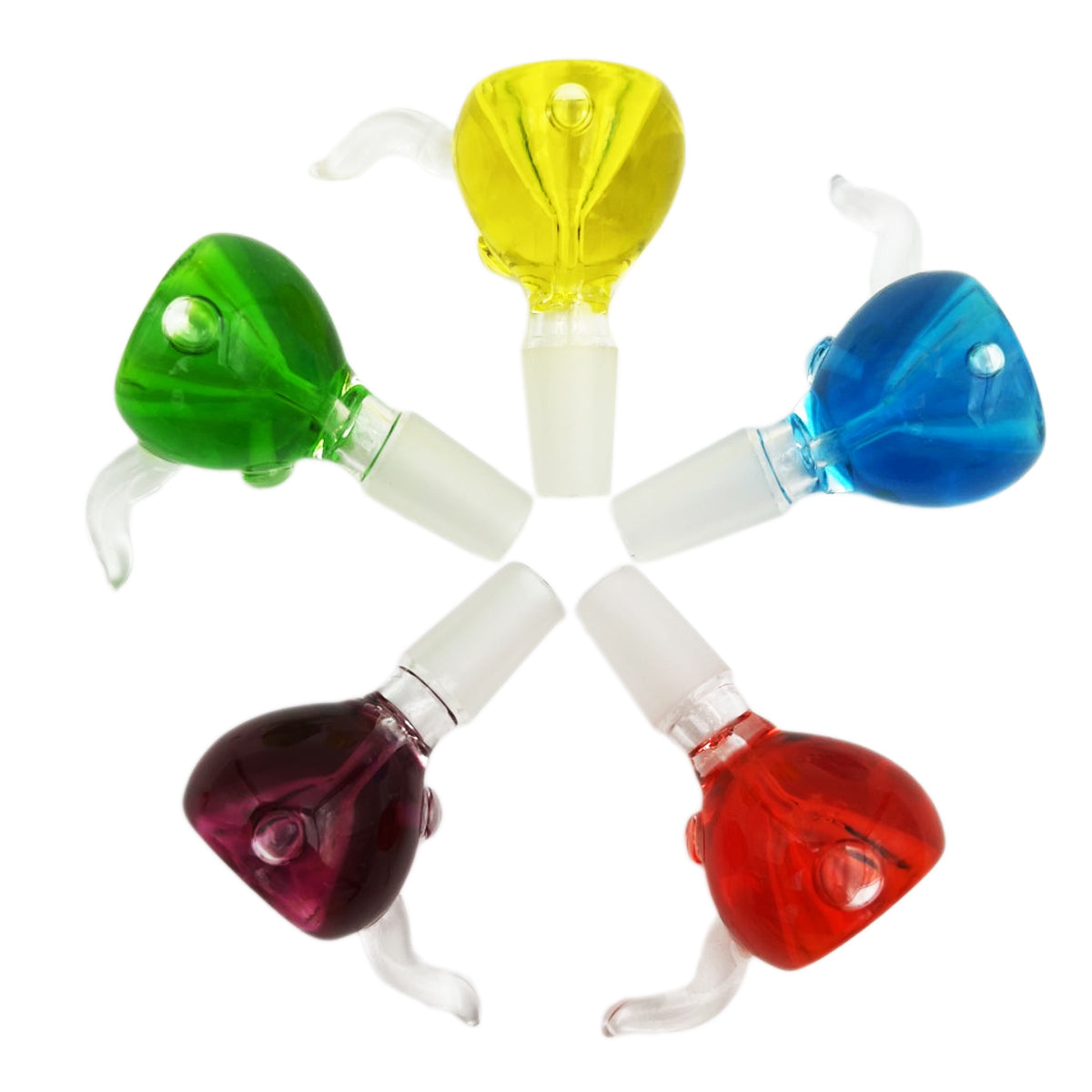 14mm Glass Freezable Glycerin Bowls - Assorted Styles & Colors [GB-33]