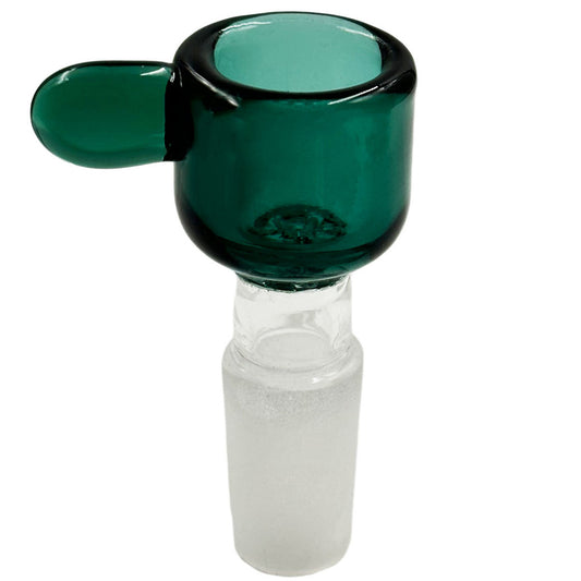14mm Glass Bowl w/ Handle & Built-In Screen - Assorted Colors [GB-39]