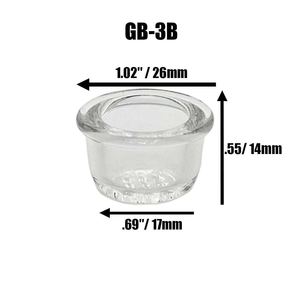 Glass Bowls for Silicone Hand/Water Pipes - 4 Sizes [GB-3A, B & C] & [GB-4]