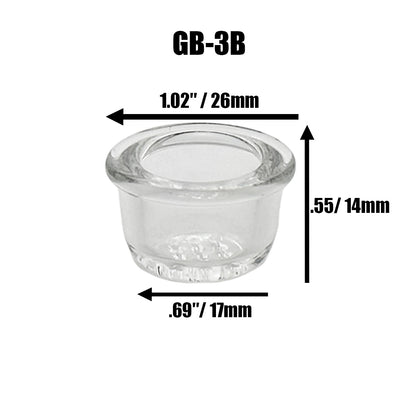 Glass Bowls for Silicone Hand/Water Pipes - 4 Sizes [GB-3A, B & C] & [GB-4]