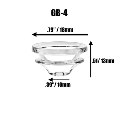Glass Bowls for Silicone Hand/Water Pipes - 4 Sizes [GB-3A, B & C] & [GB-4]