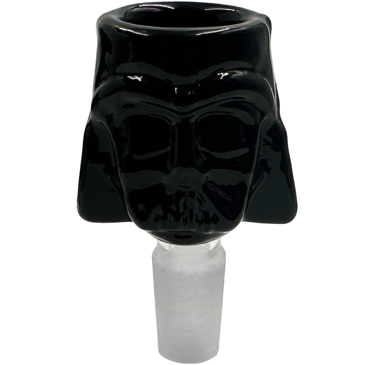 14mm Glass Evil Masked Space Character Bowl - Black & White [GB-44]