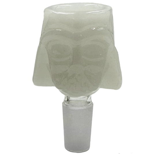 14mm Glass Evil Masked Space Character Bowl - Black & White [GB-44]