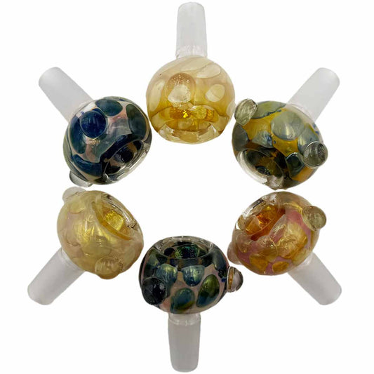 14mm Thick Premium Quality Fumed Glass Bowls - Assorted Colors [GB-53]