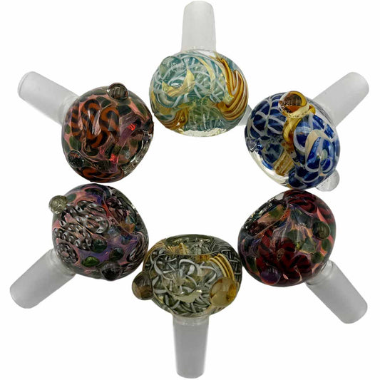 14mm Thick Premium Quality Glass Bowls - Assorted Colors [GB-52]