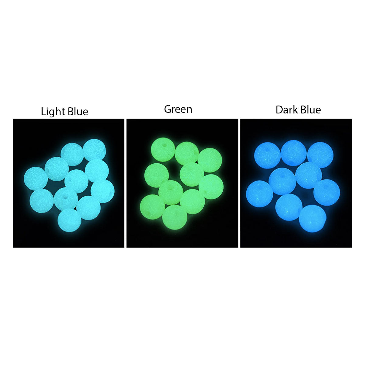 Glow-in-the-Dark Quartz Terp Pearls (4 Sizes and 3 Colors) [QTP-LB, DB & G]