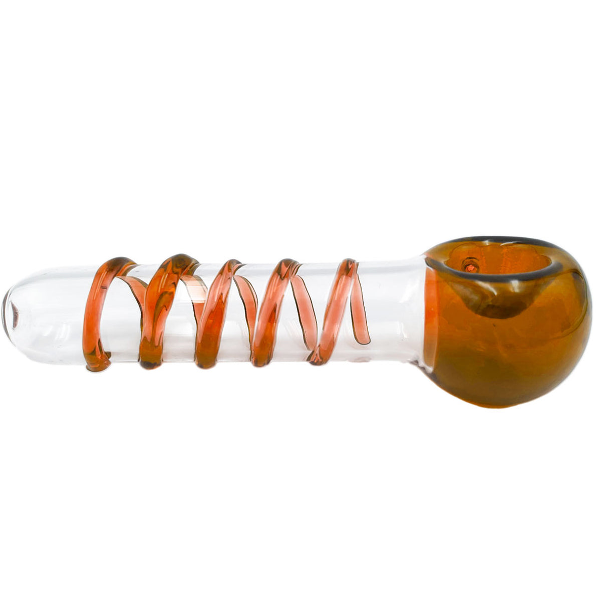 4" Classic Glass Spoon Hand Pipe - Assorted Colors [HP-G-142]