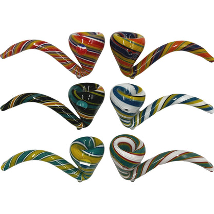 4.75" Glass Sherlock Hand Pipe - Now In 10 Colors! [HP-G-194]