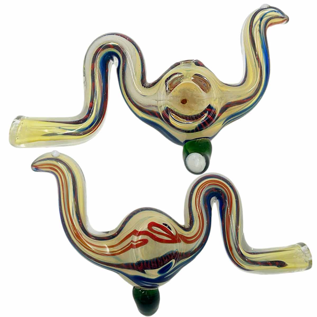 4.75" Glass Serpent Hand Pipe [HP-G-101B]