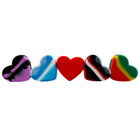 17ml Heart Silicone Container - Assorted Colors [C-S-3]