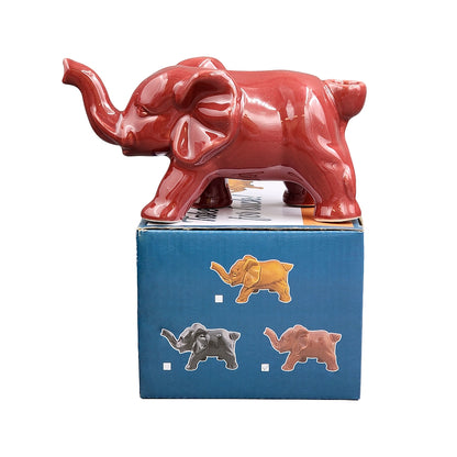 Roast & Toast Ceramic Pipe w/ Gift Box - Red Elephant [HP-C-FC-10]